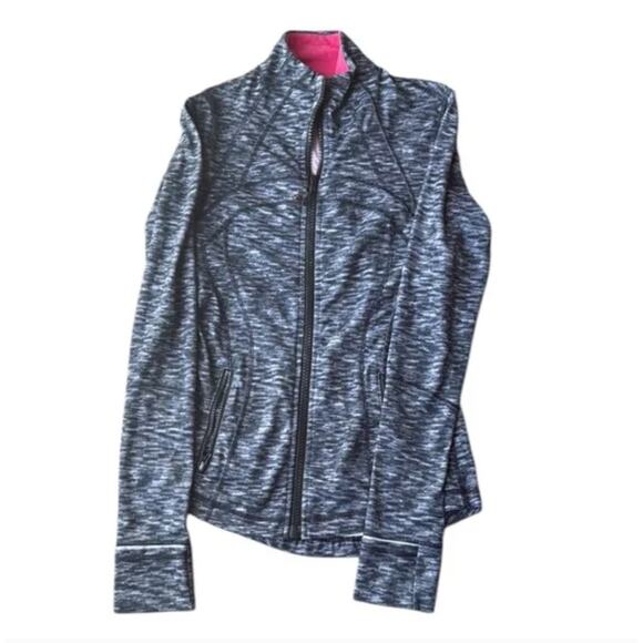 Lululemon Define Jacket Dramatic Static White Black Sz 4 - Picture 3 of 5